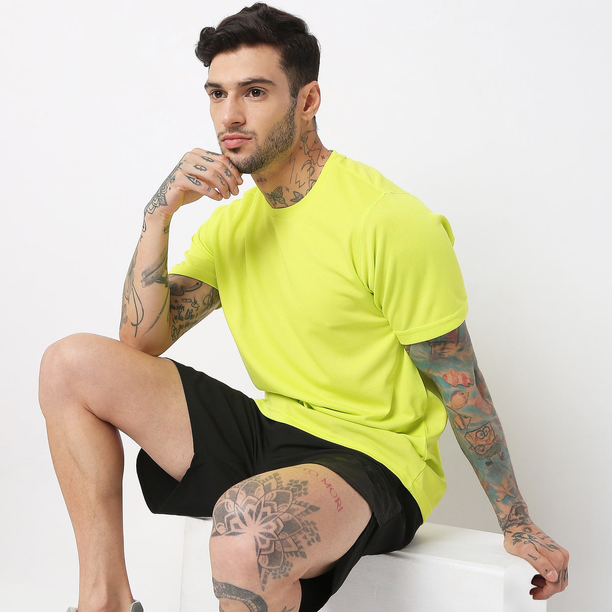 Regular Fit Solid T-Shirt