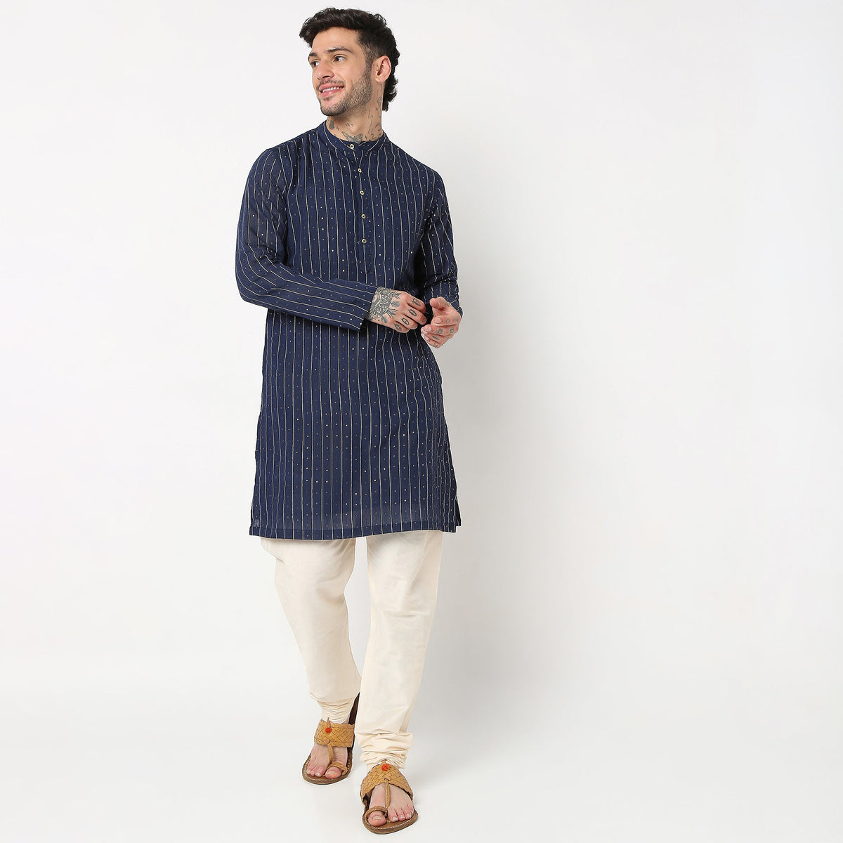 Regular Fit Embellished Kurta