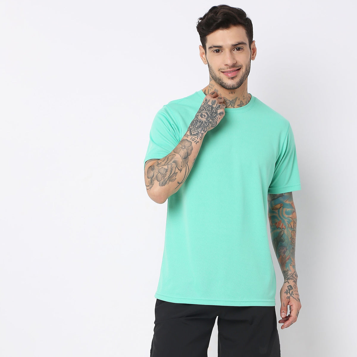 Regular Fit Solid T-Shirt