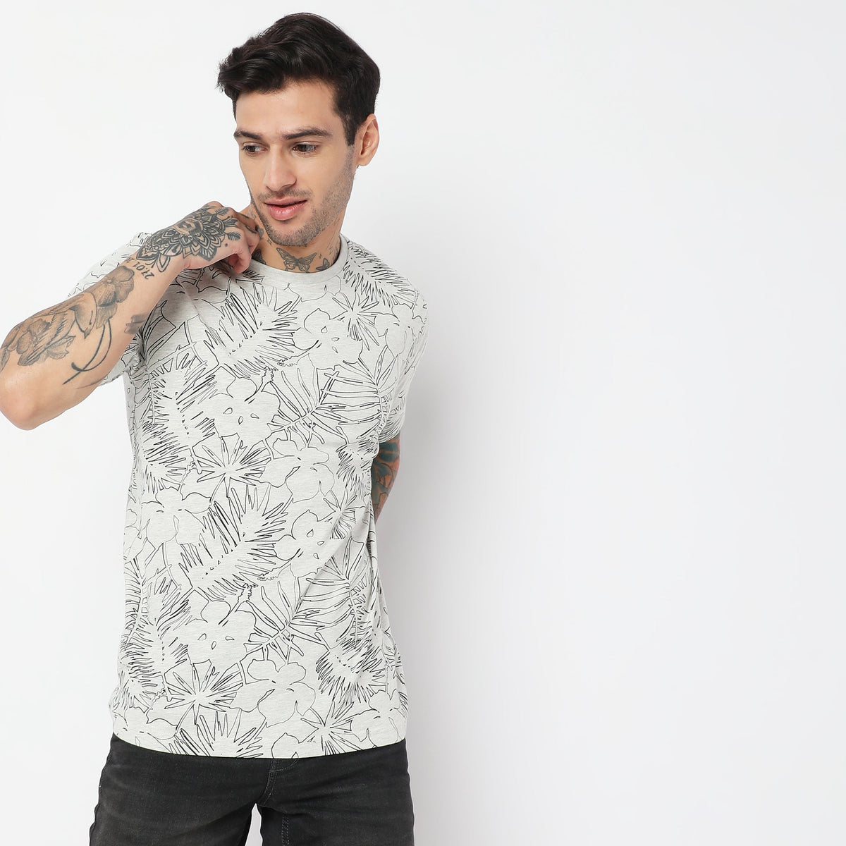 Regular Fit Floral T-Shirt