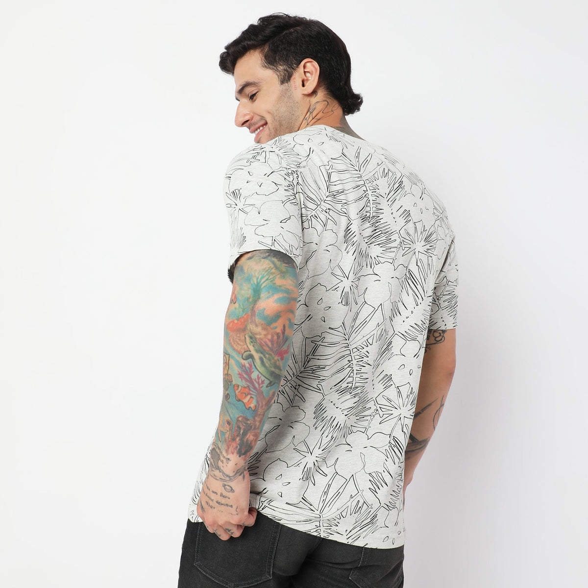 Regular Fit Floral T-Shirt