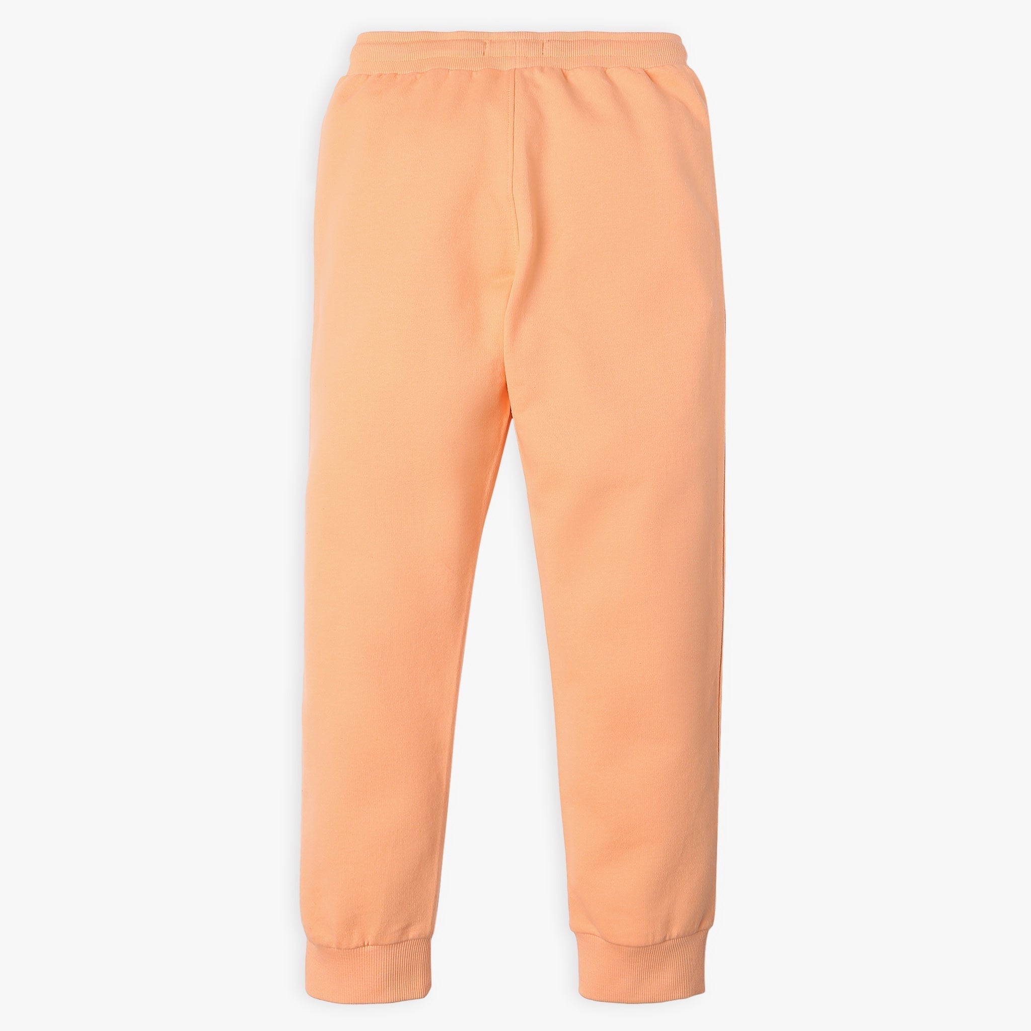 Girl's Regular Fit Solid Mid Rise Trackpants