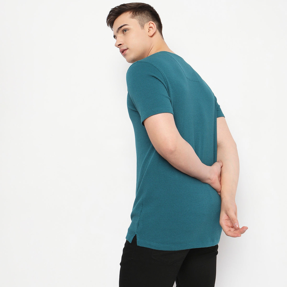 Regular Fit Textured T-Shirt