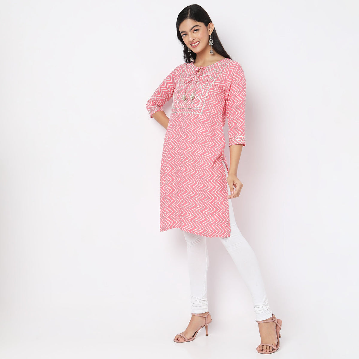 Straight Fit Printed Kurta