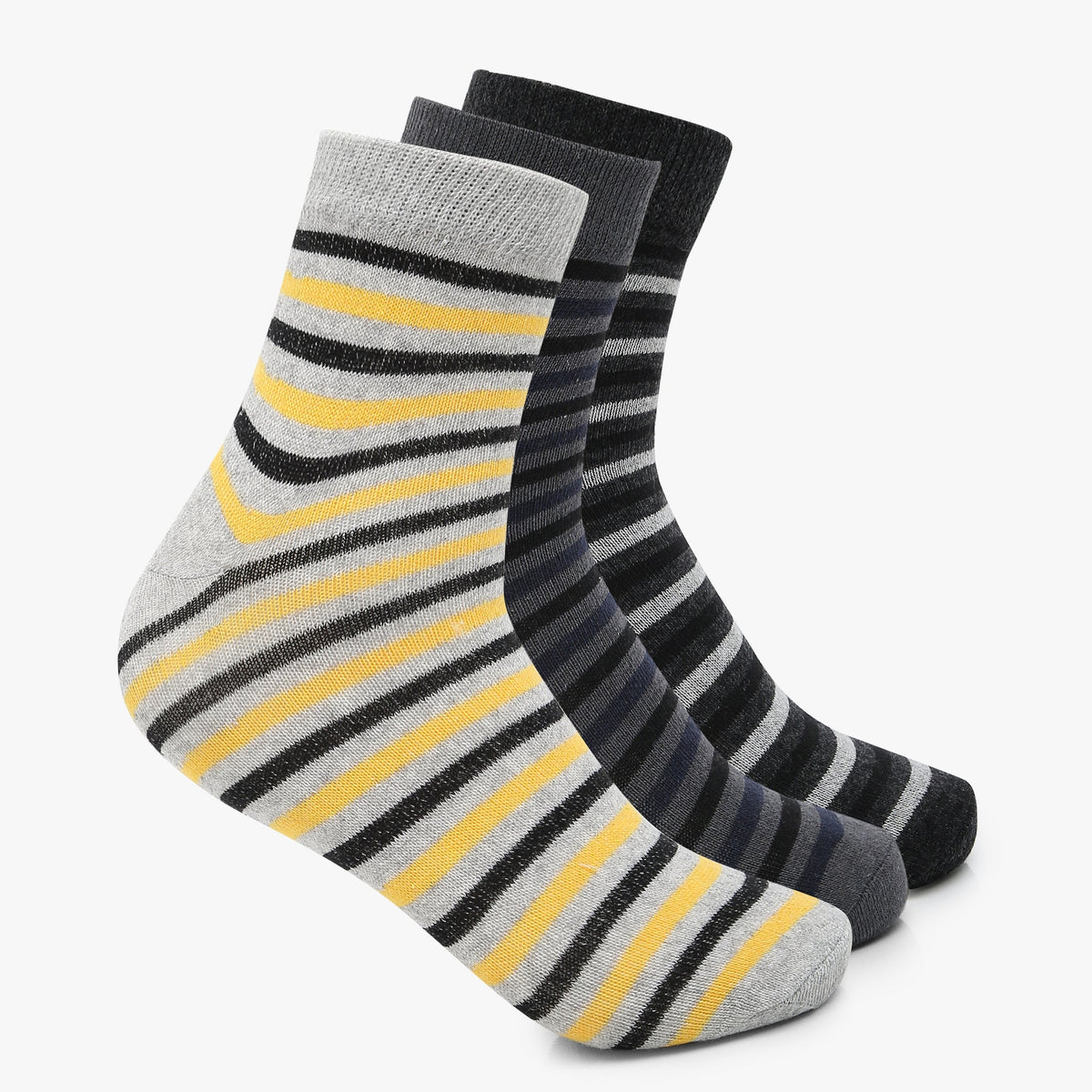 Men Wearing Assorted Free Size Socks