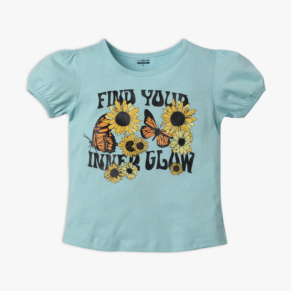 Girl's Regular Fit Printed T-Shirt