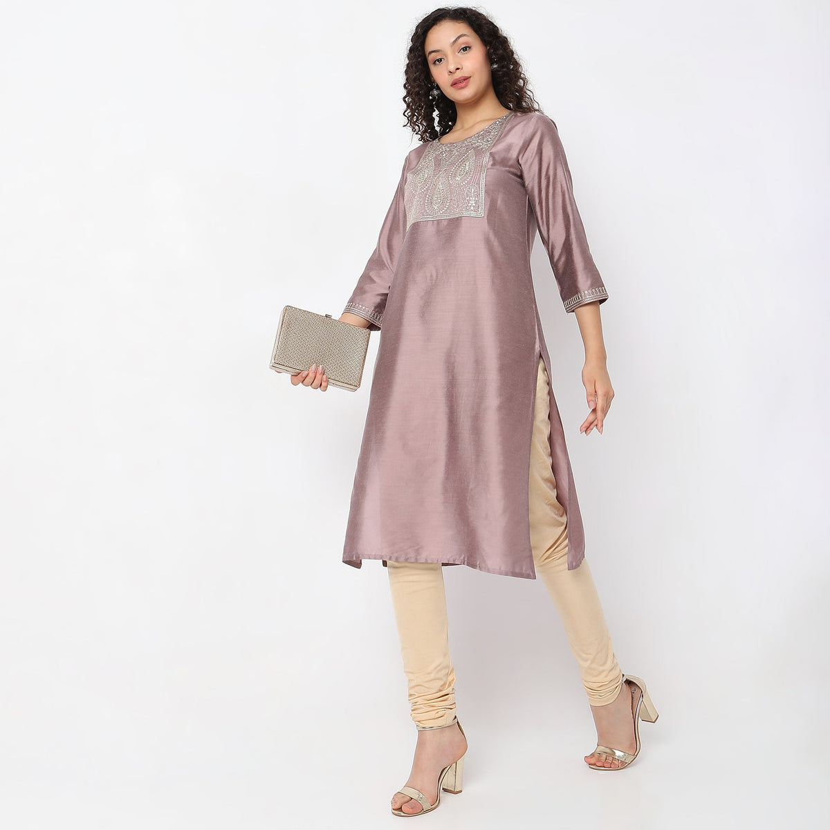 Straight Fit Solid Kurta