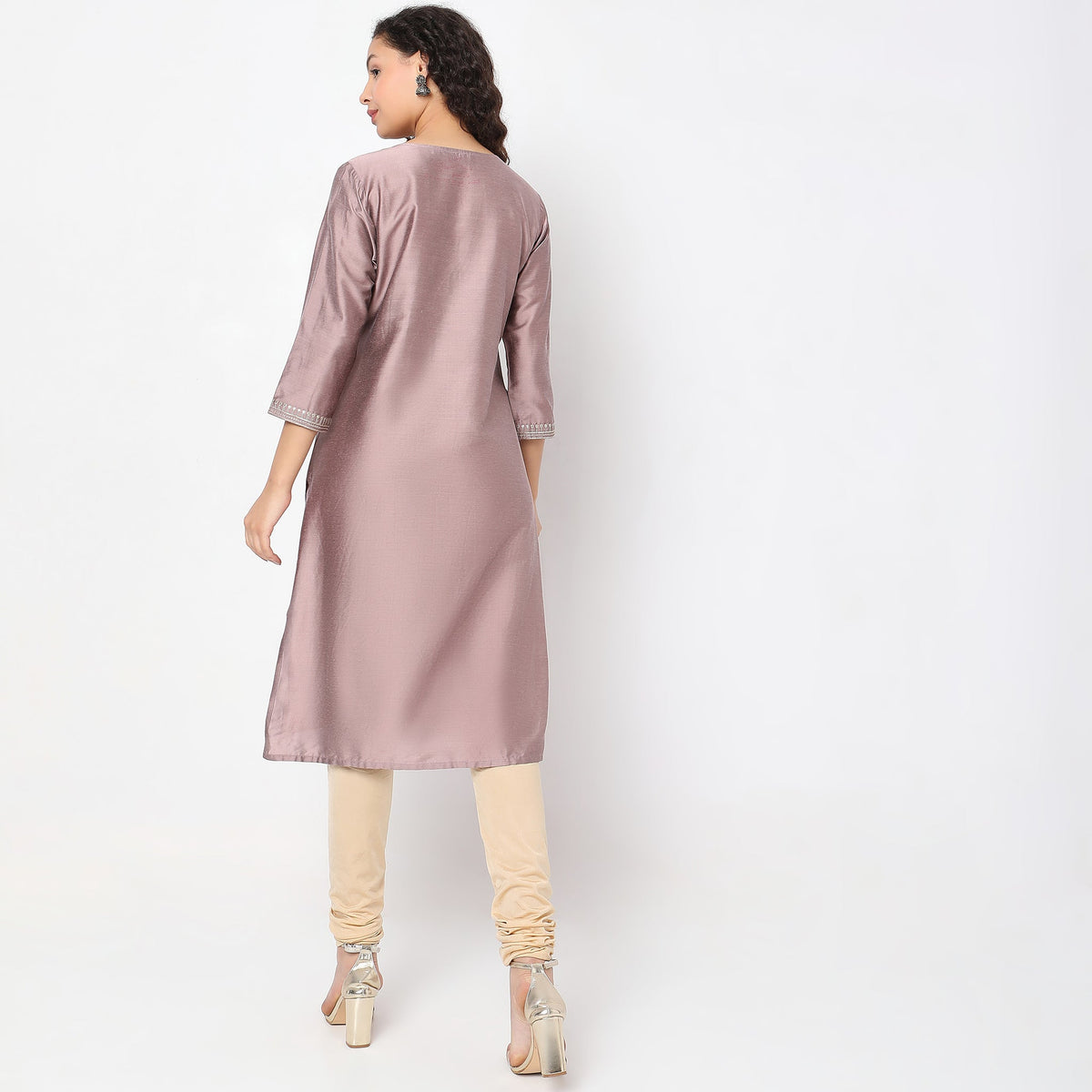 Straight Fit Solid Kurta