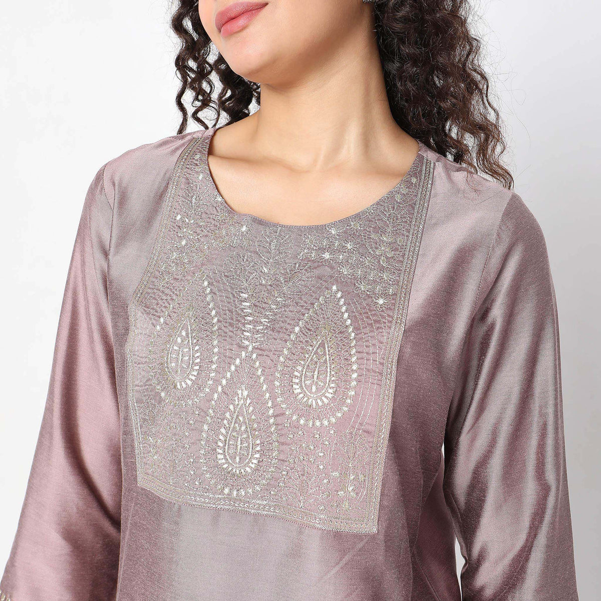 Straight Fit Solid Kurta