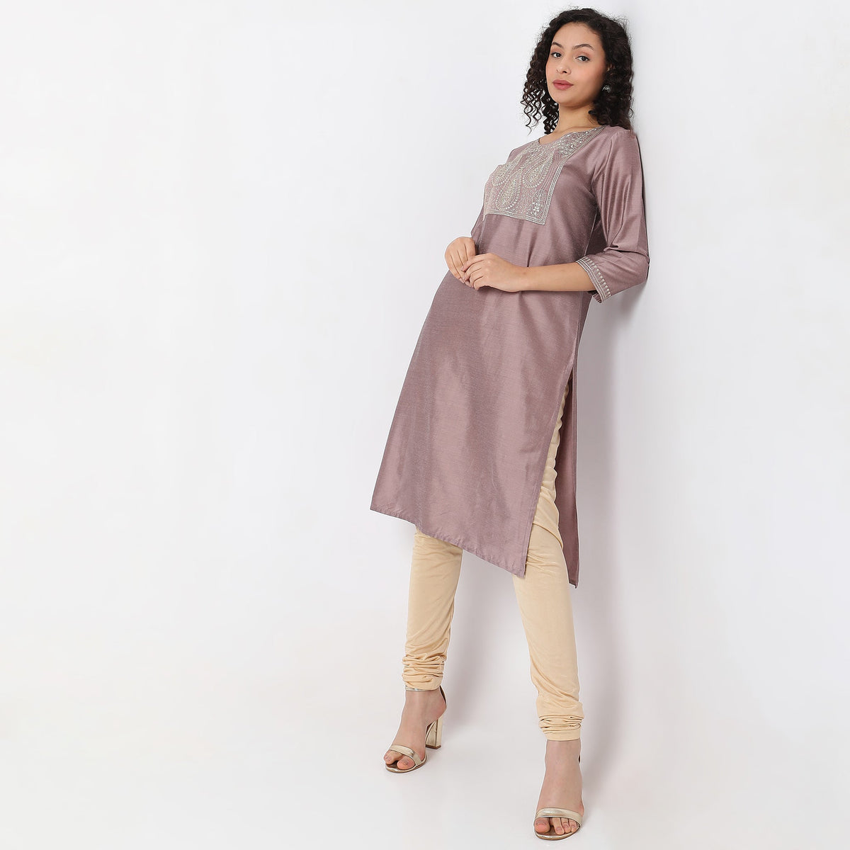 Straight Fit Solid Kurta