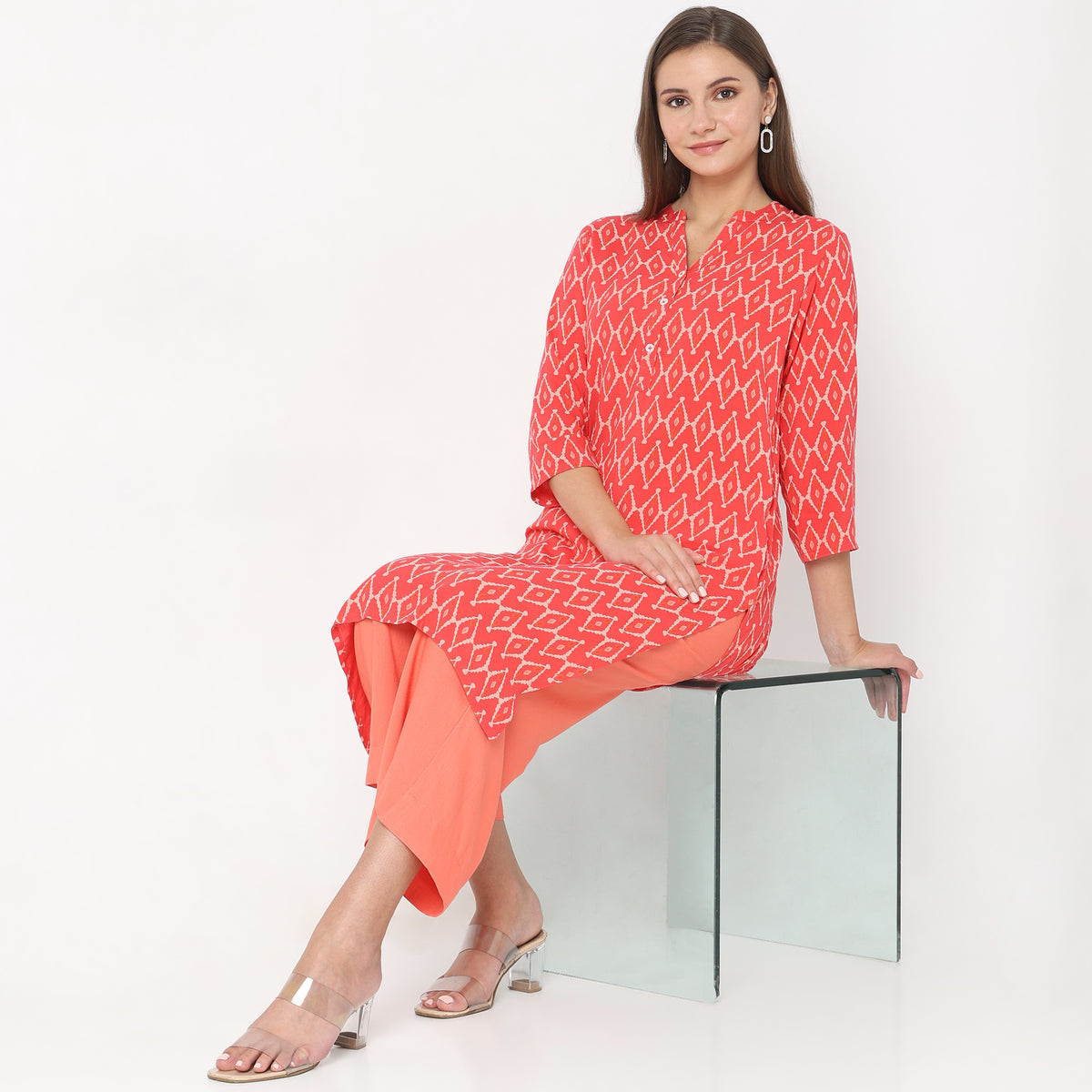 Straight Fit Printed Kurta