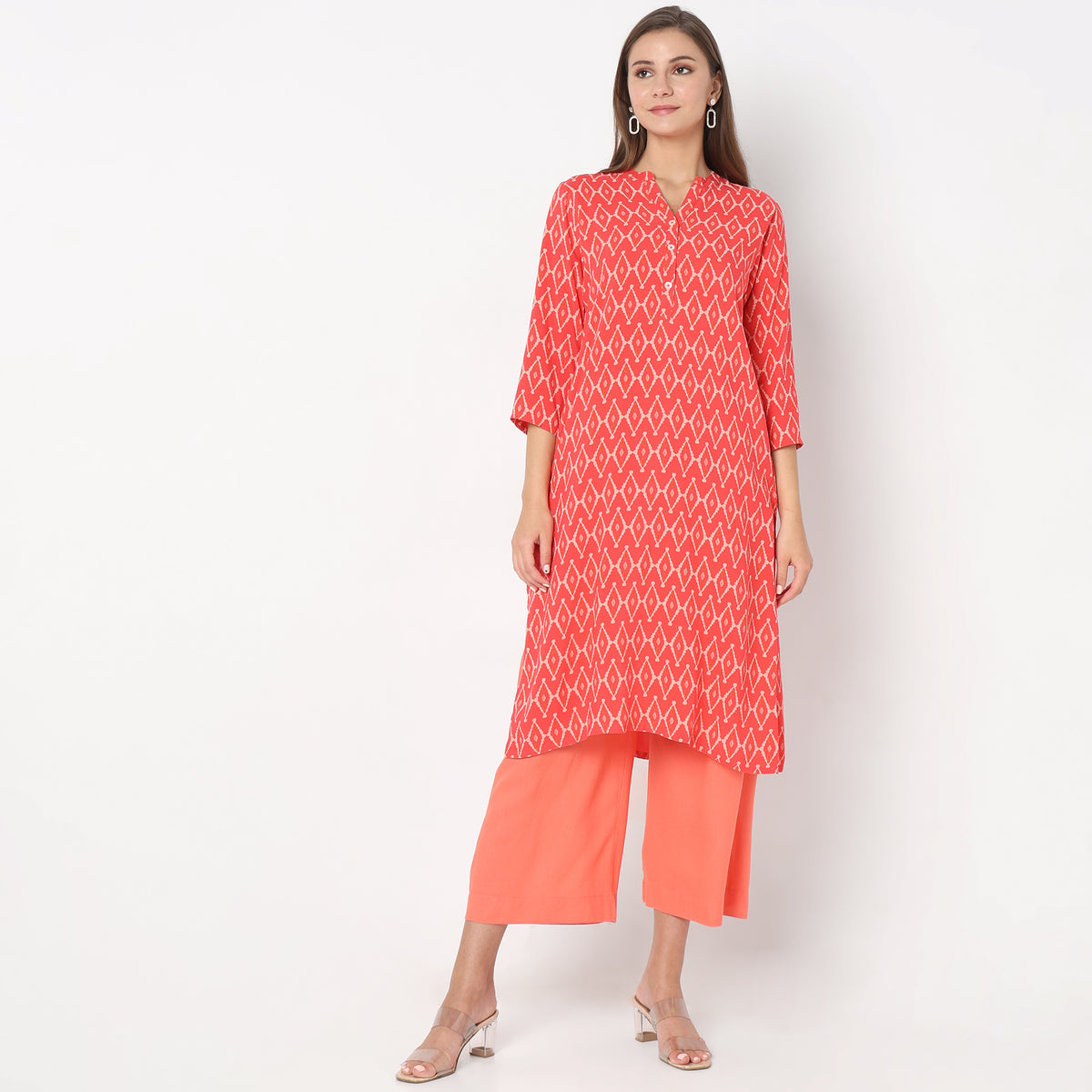 Straight Fit Printed Kurta