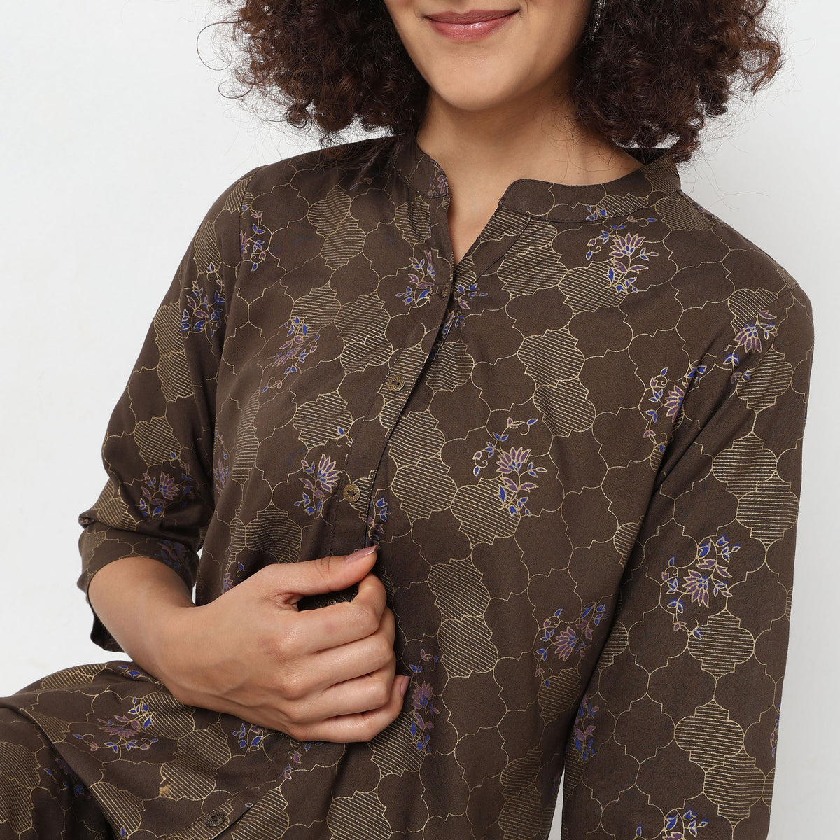 Straight Fit Printed Kurta