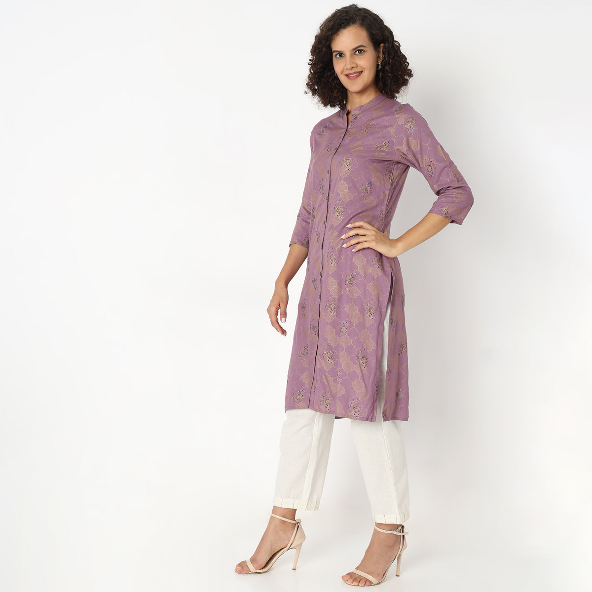 Straight Fit Printed Kurta