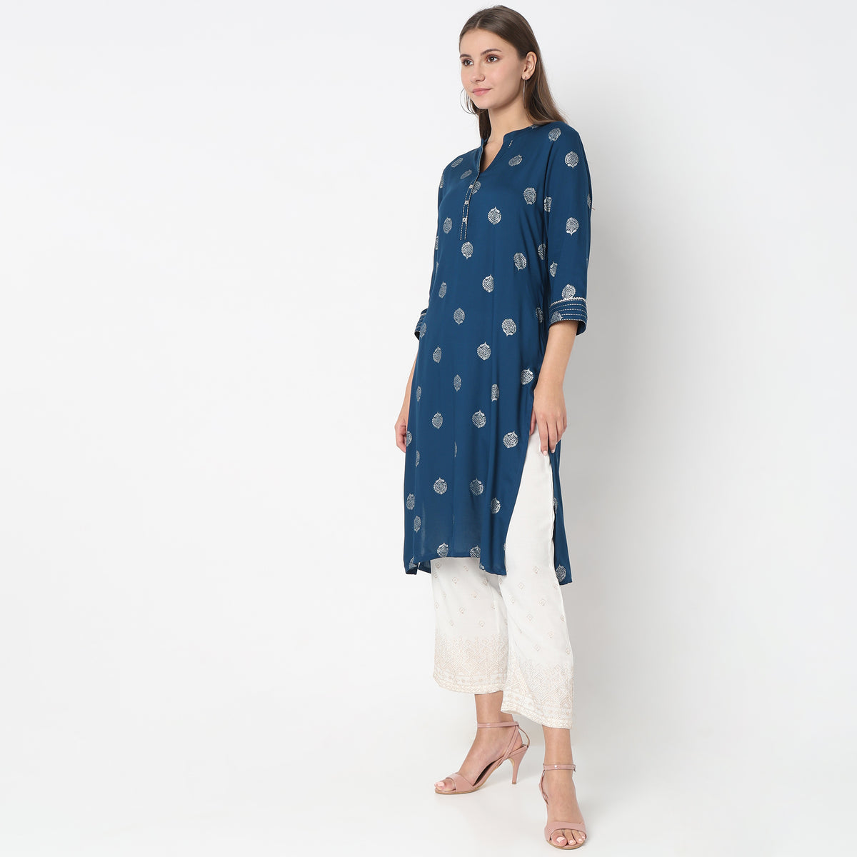 Straight Fit Printed Kurta