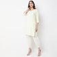 Straight Fit Embroidered Kurta