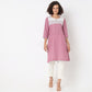 Straight Fit Embroidered Kurta