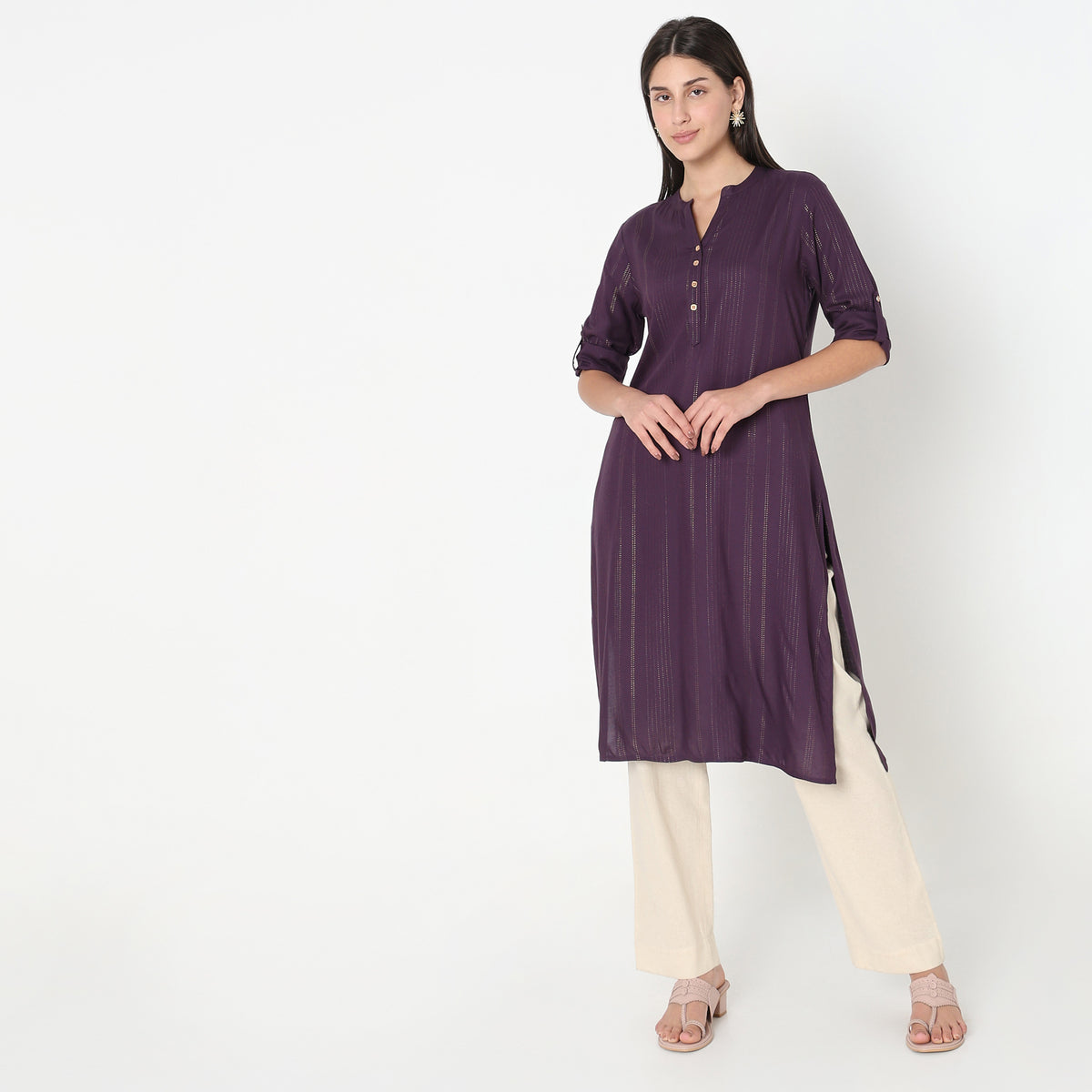 Straight Fit Printed Kurta