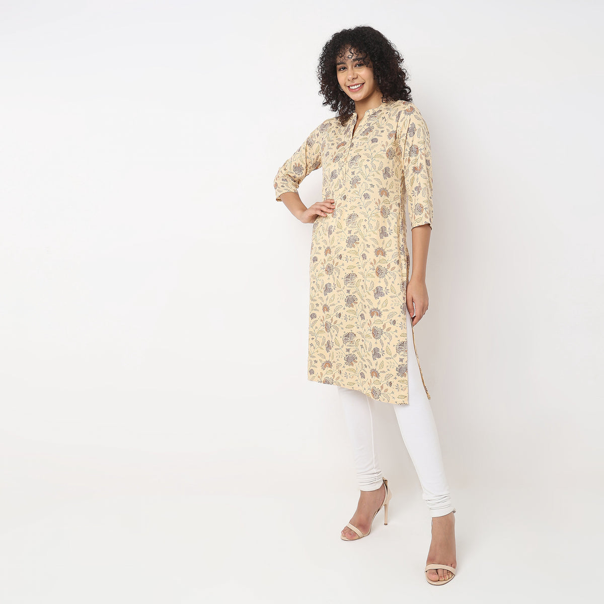 Straight Fit Printed Kurta