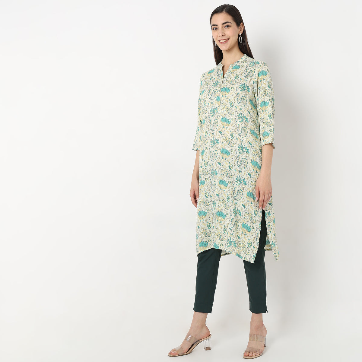 Straight Fit Printed Kurta