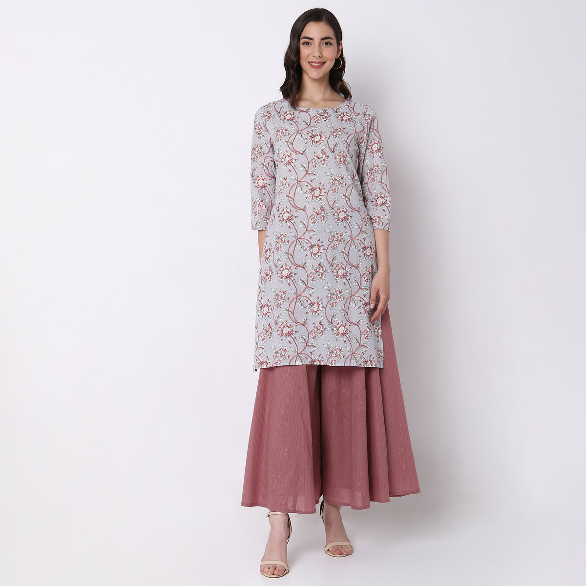 Straight Fit Printed Kurta