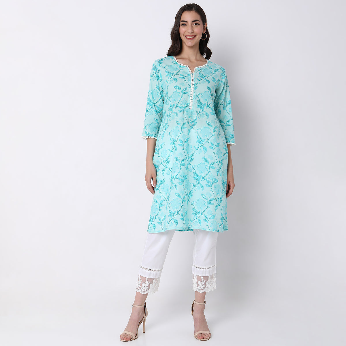 Straight Fit Printed Kurta