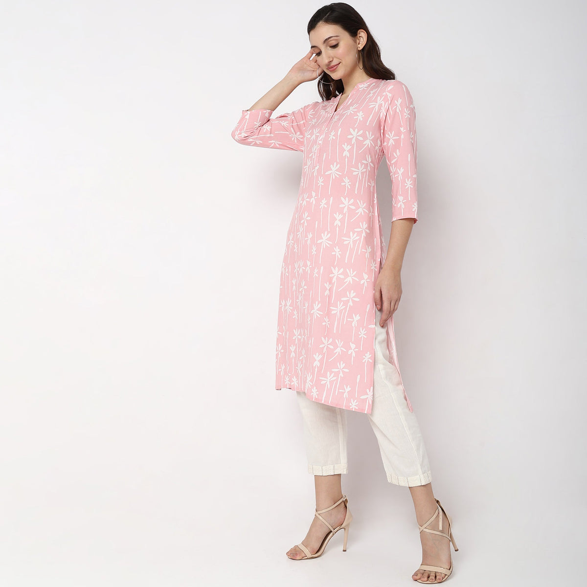 Straight Fit Printed Kurta