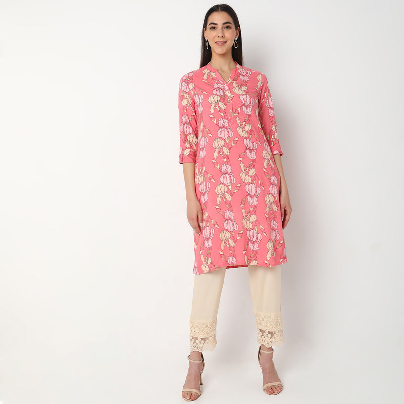 Straight Fit Printed Kurta