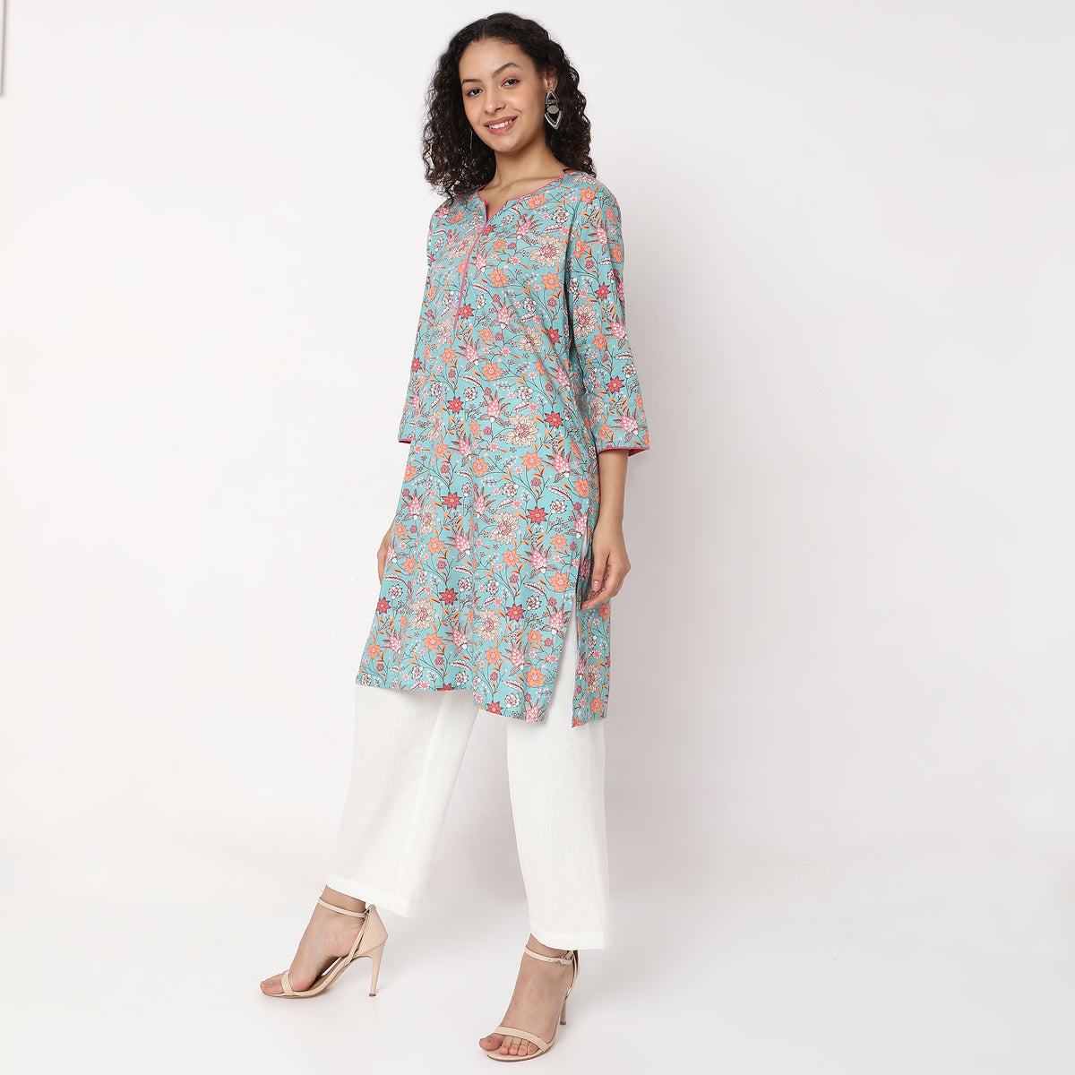 Straight Fit Printed Kurta