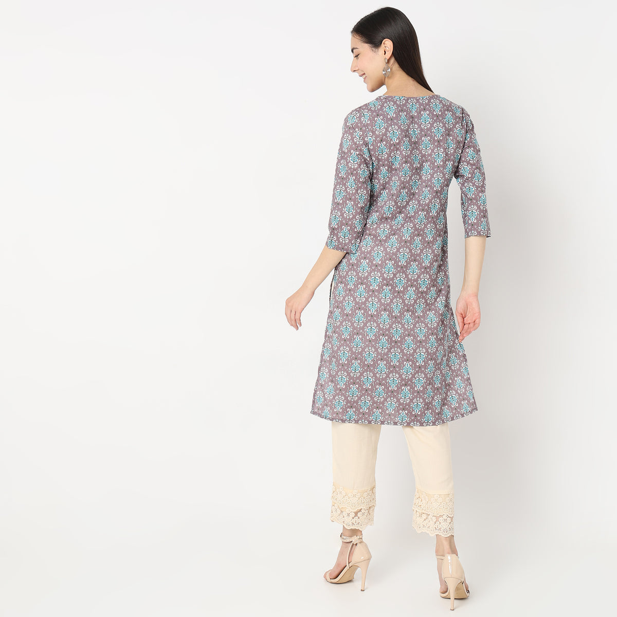 Straight Fit Printed Kurta