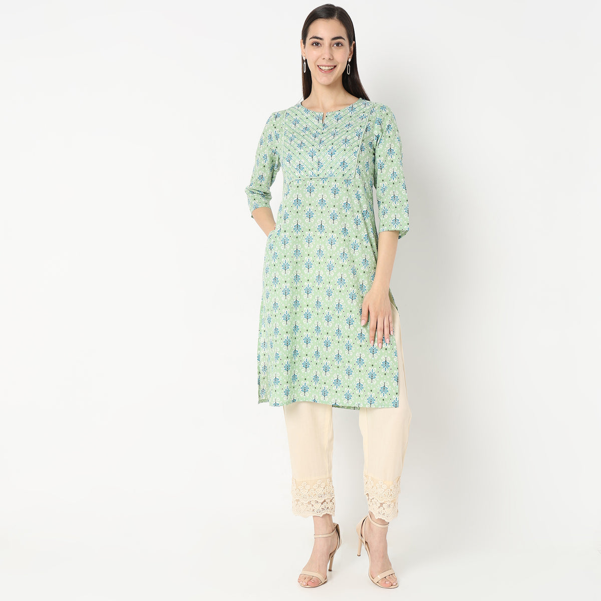 Straight Fit Printed Kurta