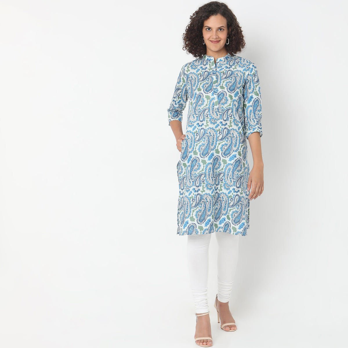 Straight Fit Printed Kurta