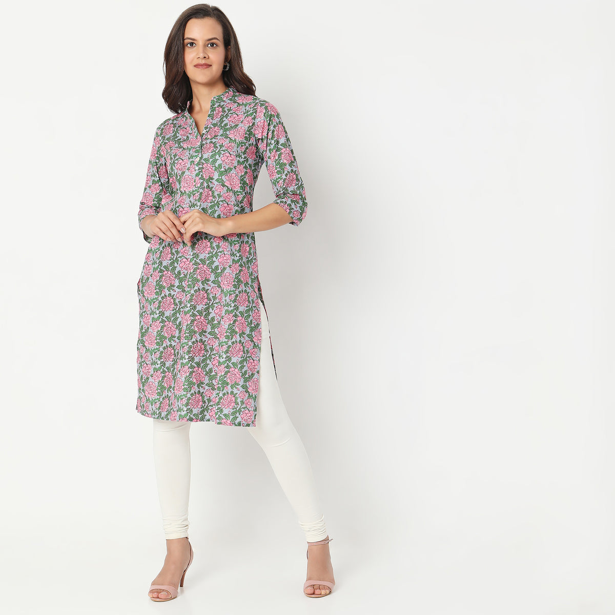 Straight Fit Printed Kurta