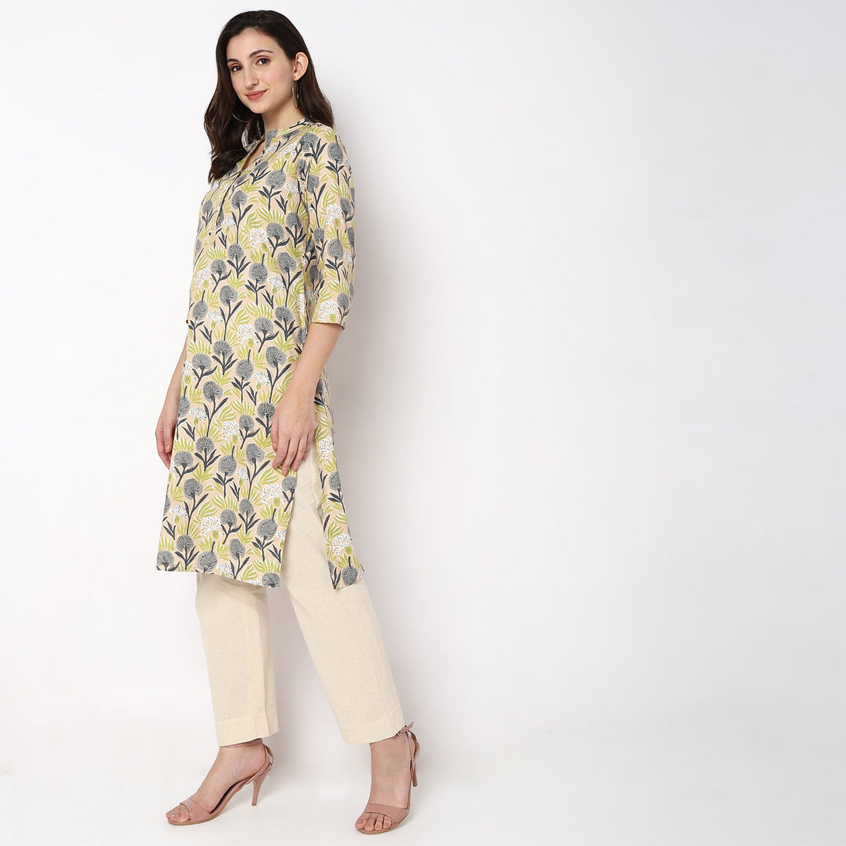 Straight Fit Printed Kurta