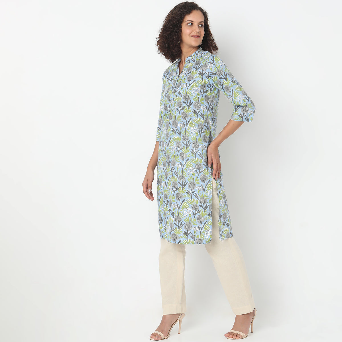 Straight Fit Printed Kurta