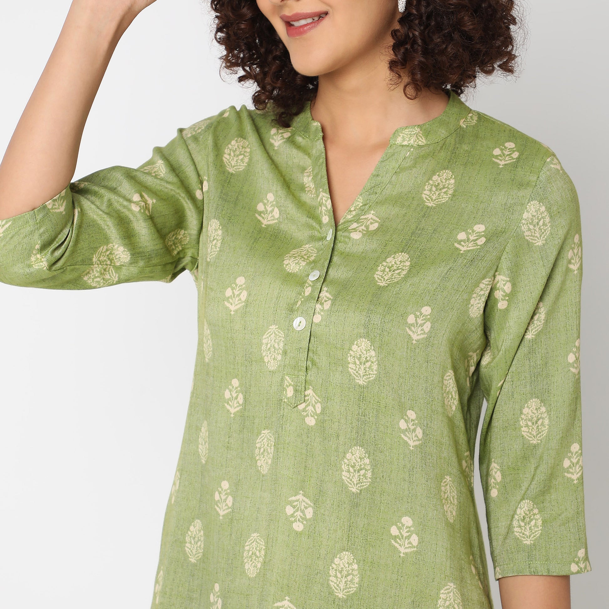 Straight Fit Printed Kurta