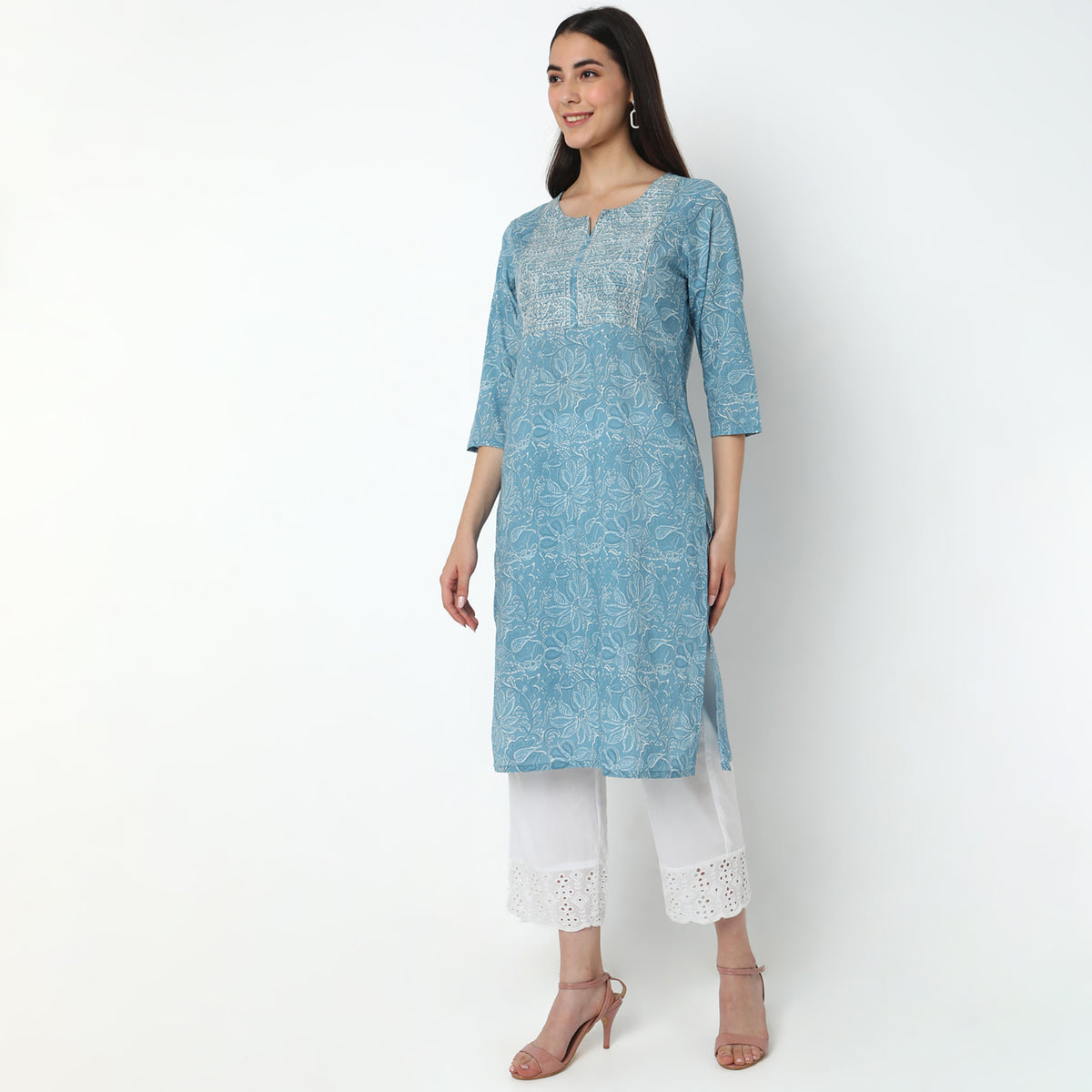 Straight Fit Printed Kurta