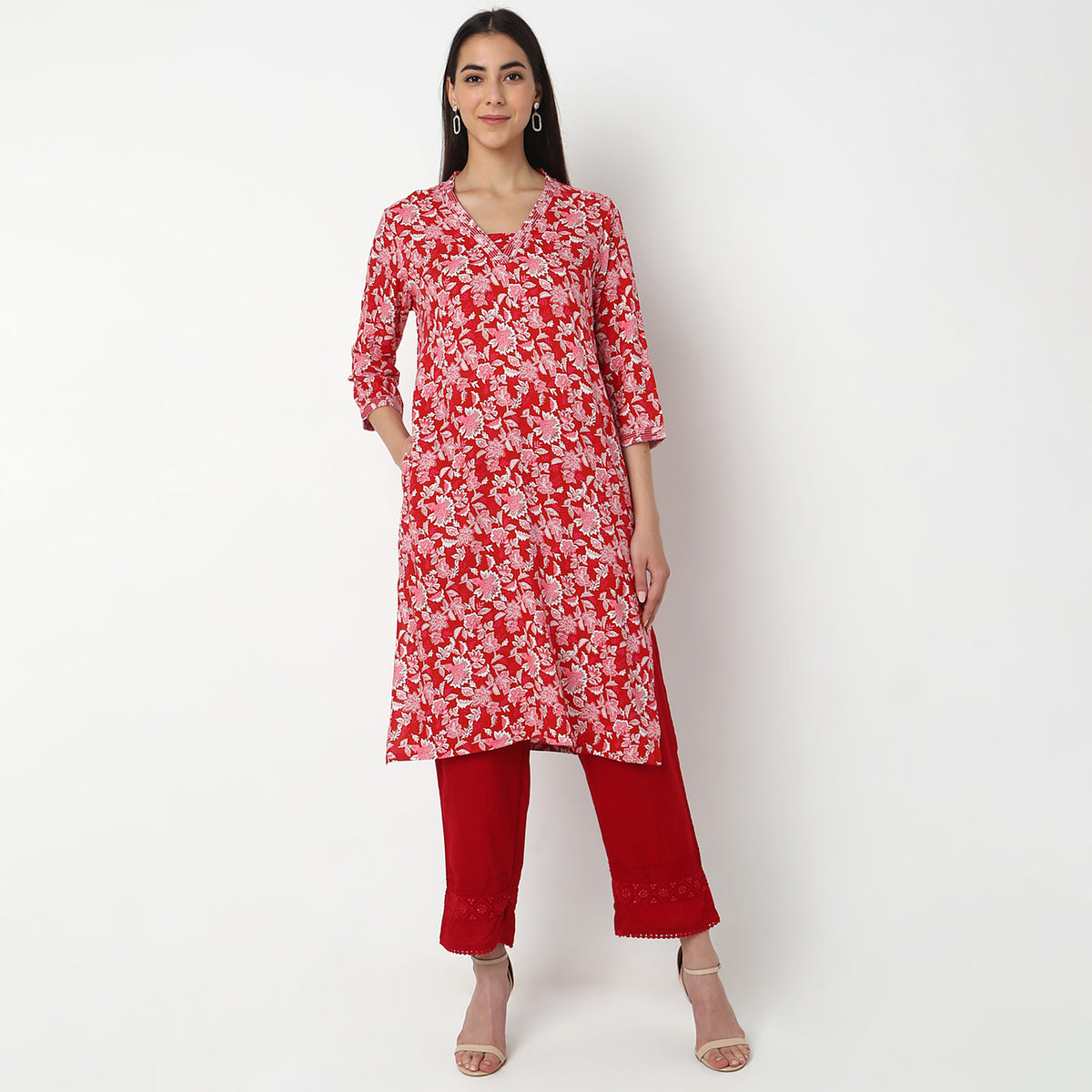 Straight Fit Printed Kurta