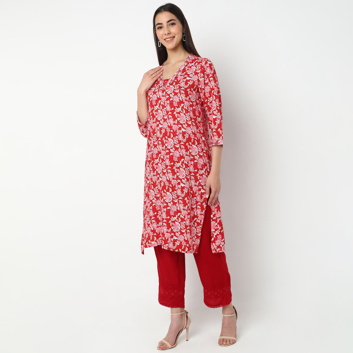 Straight Fit Printed Kurta