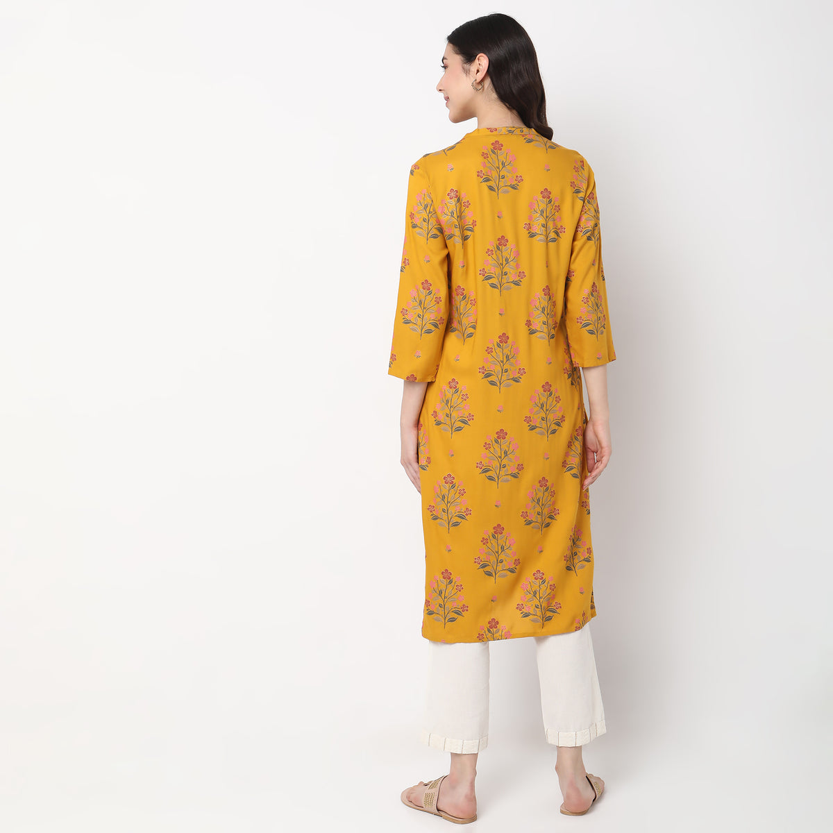 Straight Fit Printed Kurta