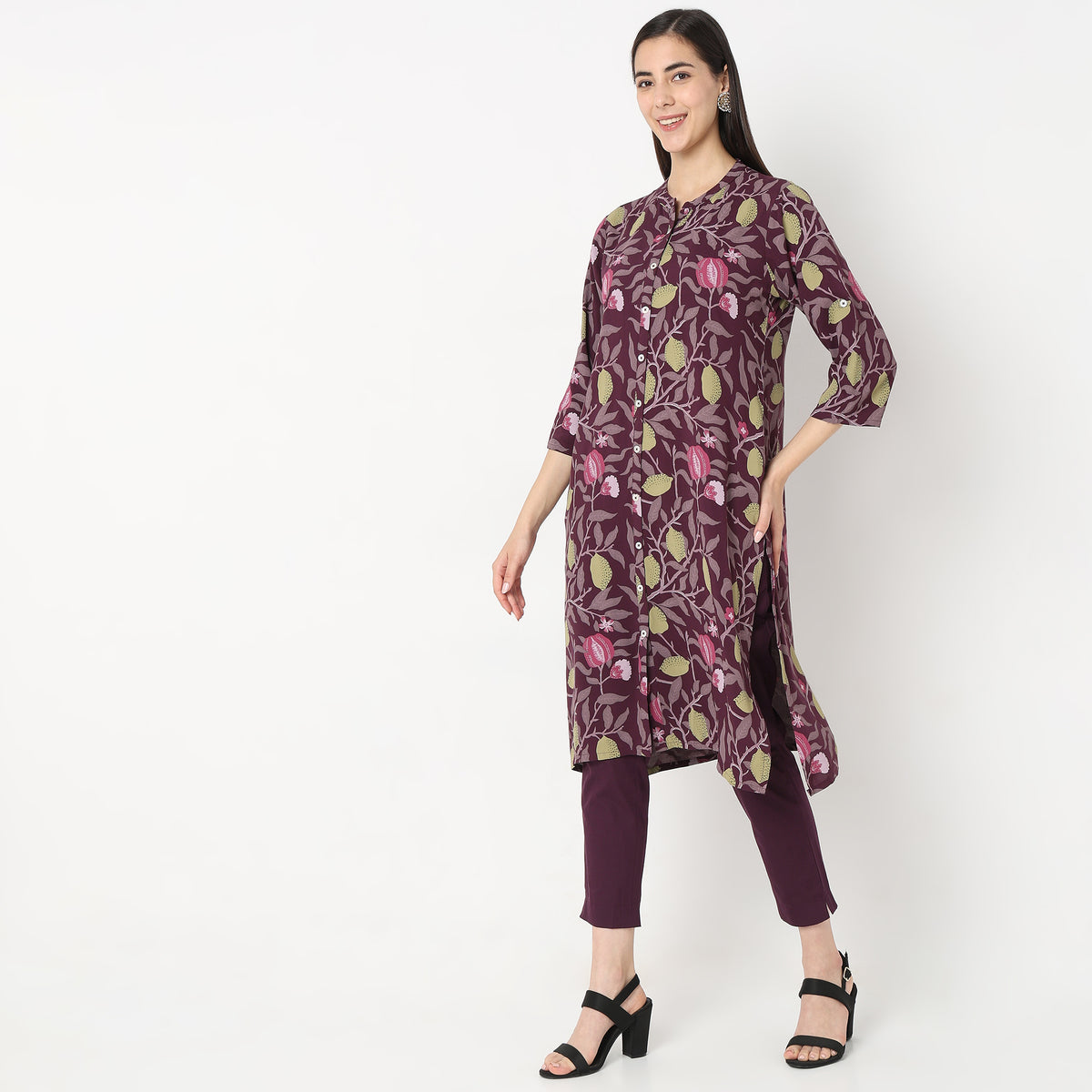 Straight Fit Printed Kurta