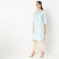 Straight Fit Embroidered Kurta