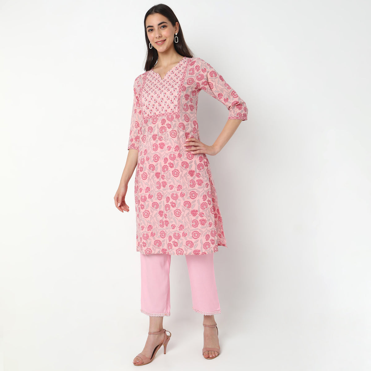 Straight Fit Printed Kurta