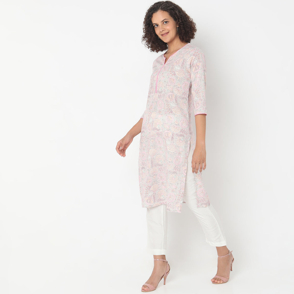 Straight Fit Printed Kurta