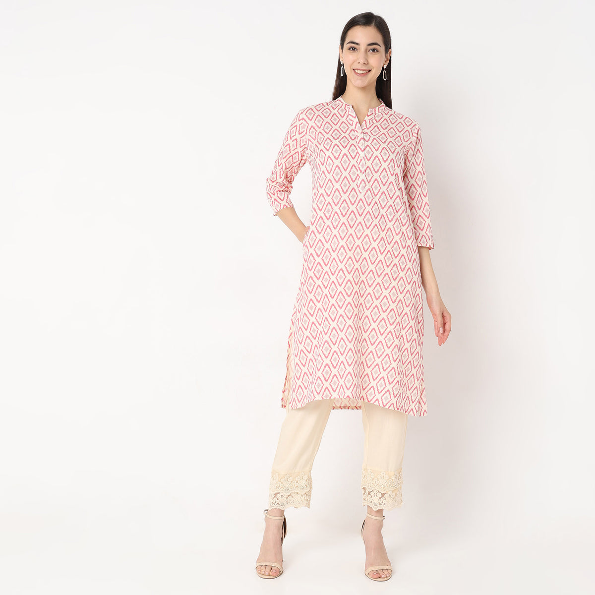 Straight Fit Printed Kurta