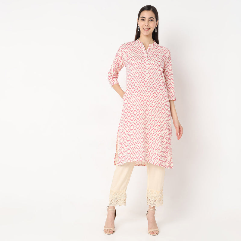 Straight Fit Printed Kurta