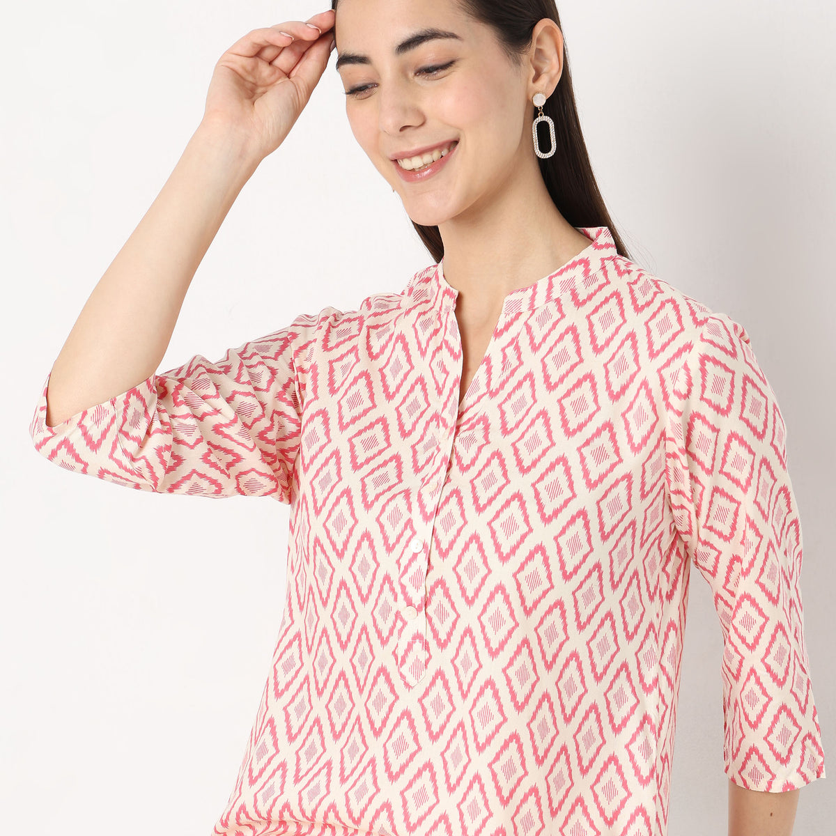 Straight Fit Printed Kurta