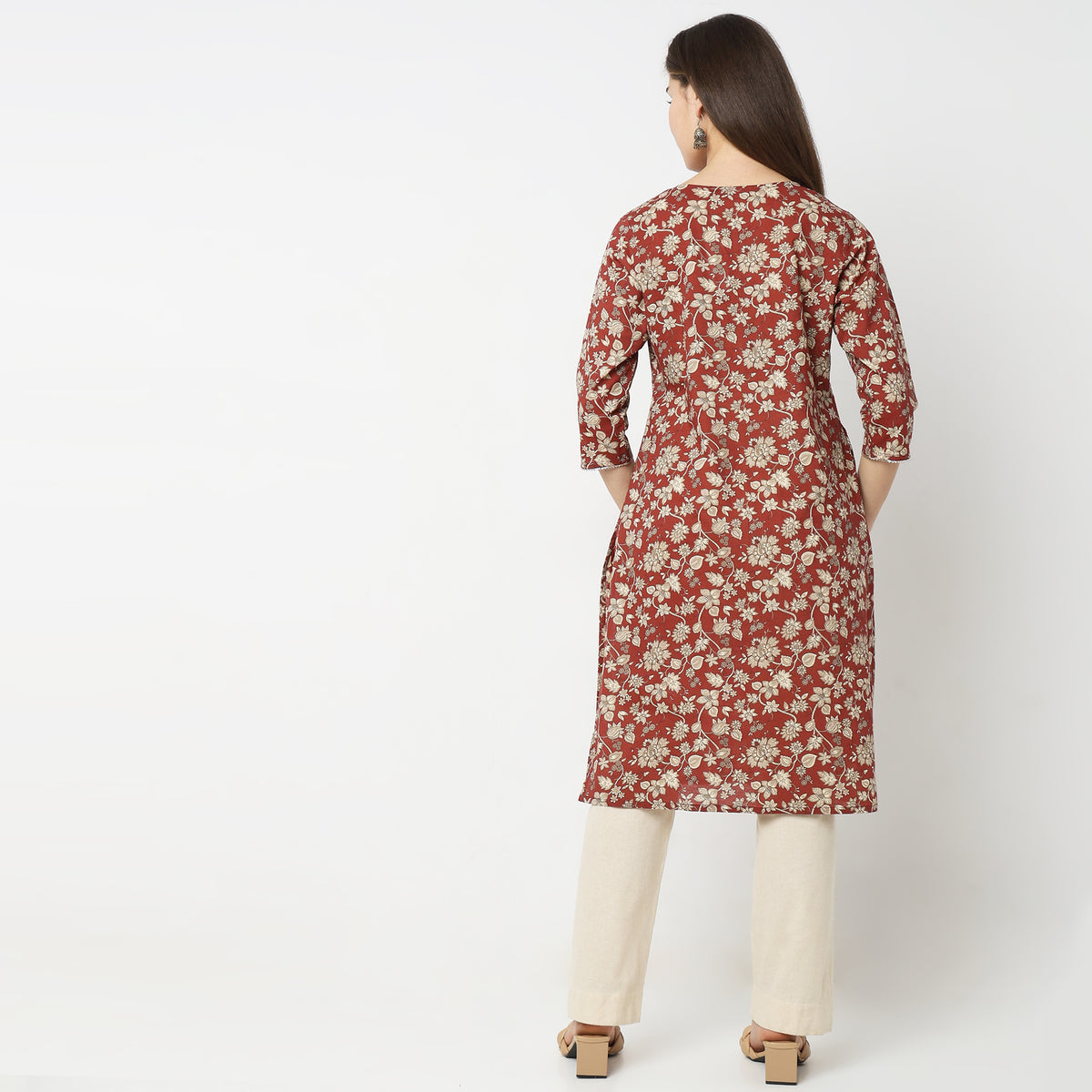 Straight Fit Printed Kurta