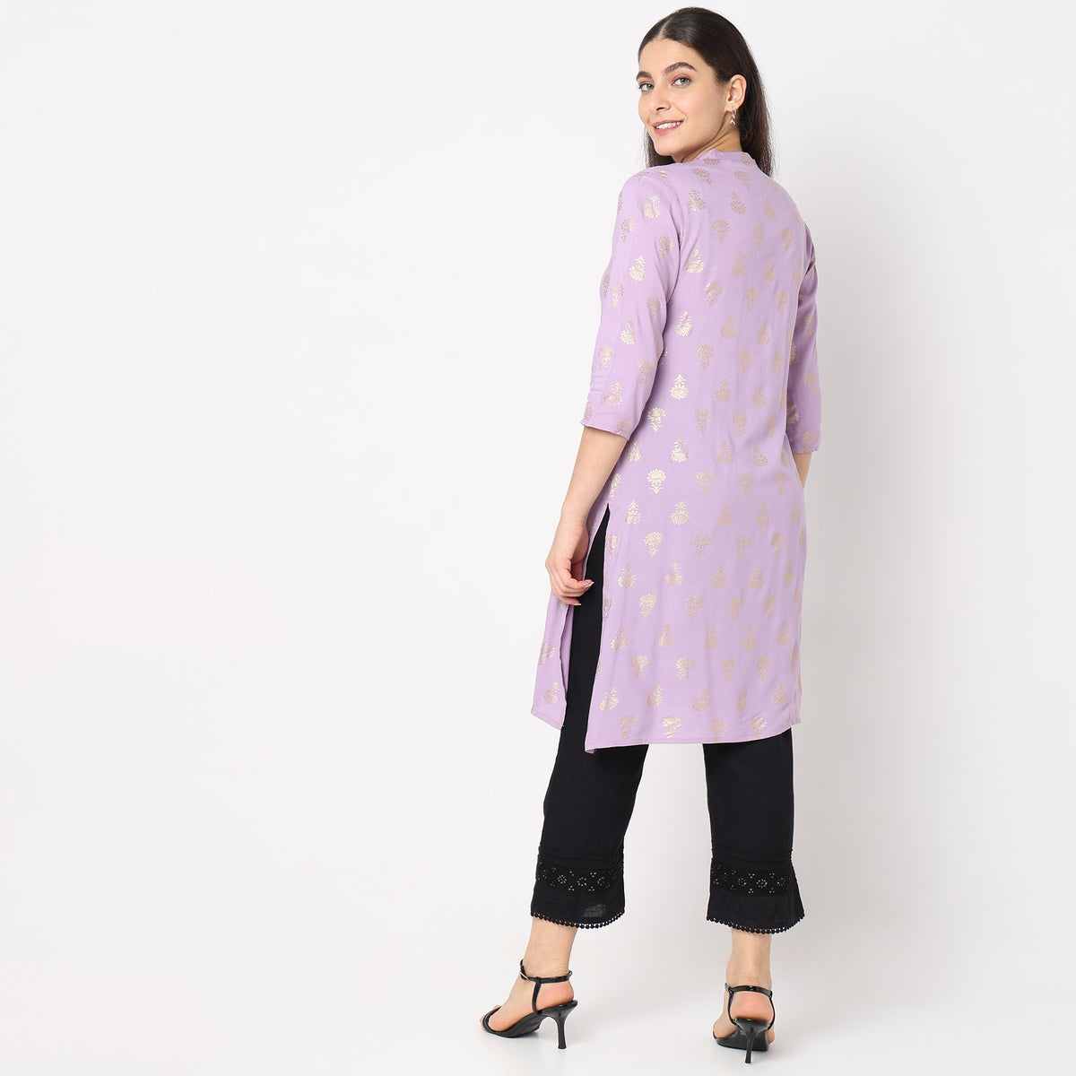 Straight Fit Printed Kurta