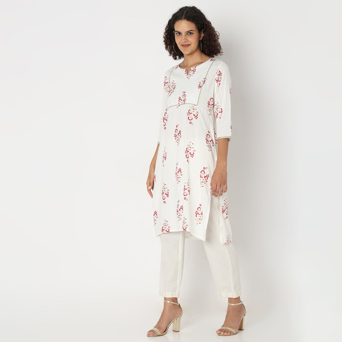 Straight Fit Printed Kurta